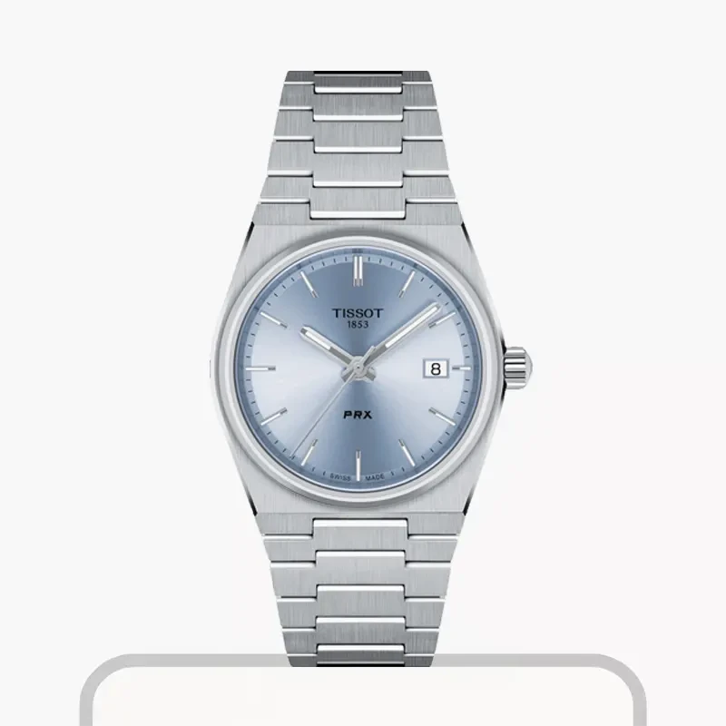 Tissot PRX Swiss Quartz 35mm Light Blue Dial Unisex Watch- T137.210.11.351.00